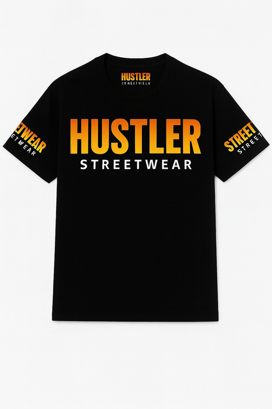 Hustler Streetwear Gradient Logo Tee