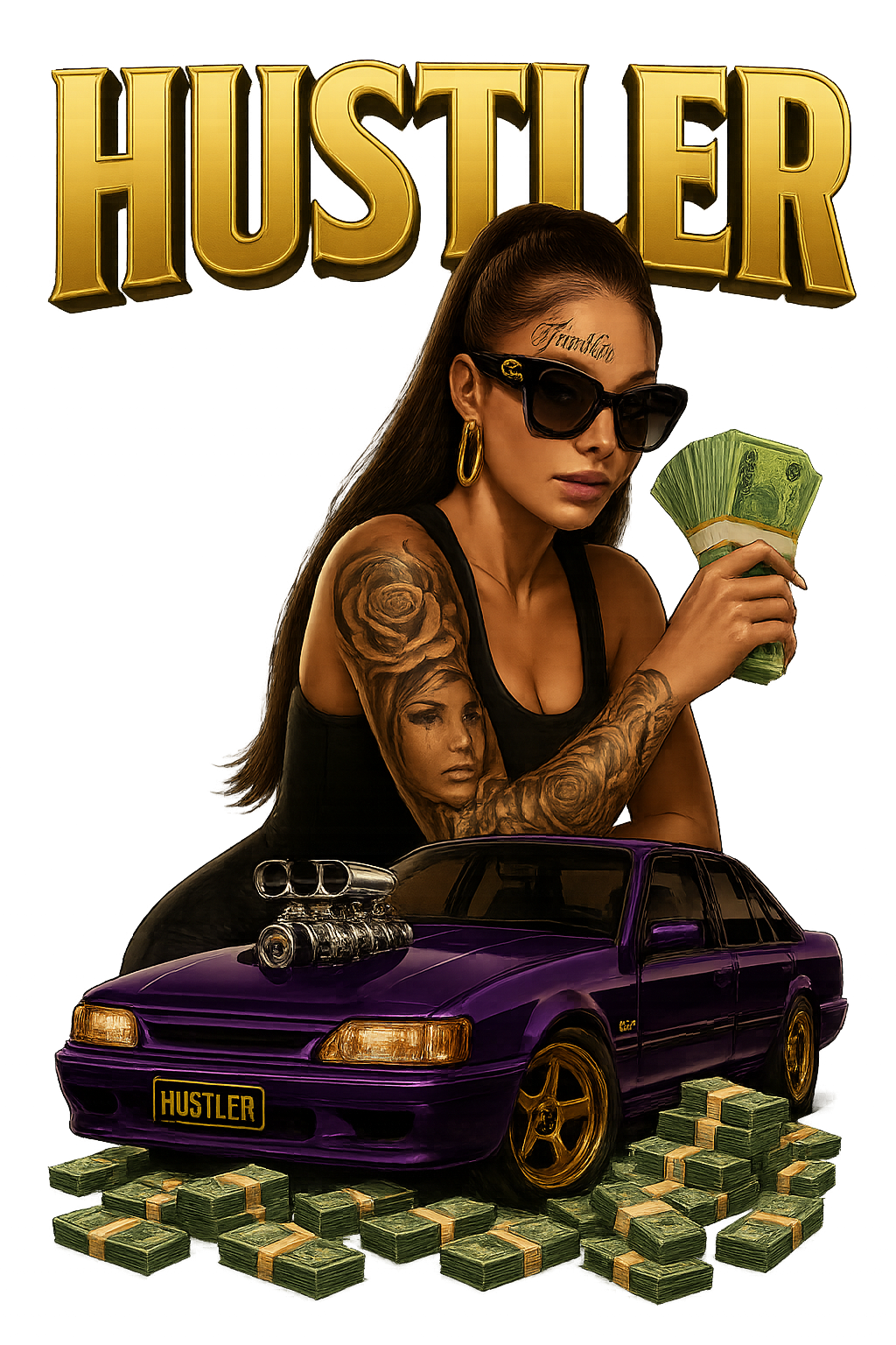 Short sleeve HUSTLER tshirt